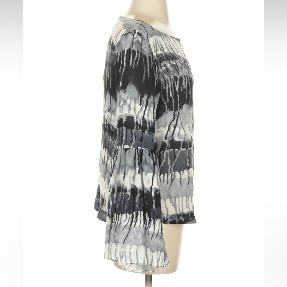 NWT Nicole Miller Artelier Size S long sleeve silk top - Picture 3 of 10